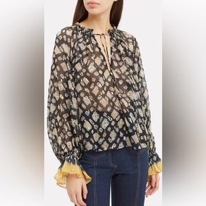 ULLA JOHNSON - Nailah blouse - size 2 ( fits size 4)
